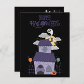 Halloween Pastel Goth Spuk House Postkarte (Vorne/Hinten)