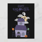 Halloween Pastel Goth Spuk House Postkarte (Vorderseite)