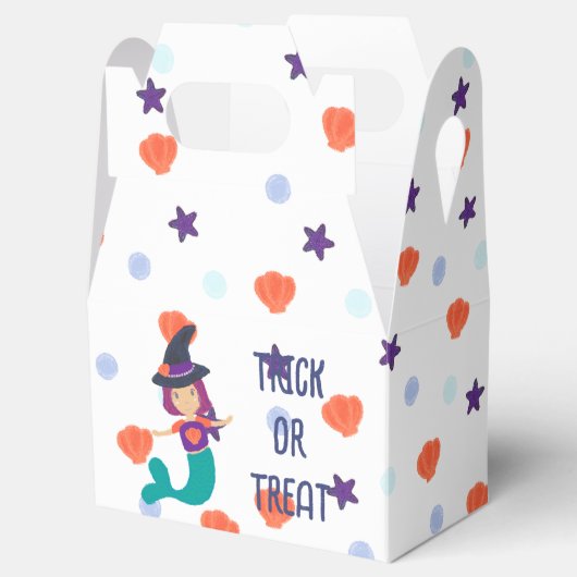 Halloween Pastel Mermaid Hexe in Hexenhut Weiß Geschenkschachtel (Geöffnet)