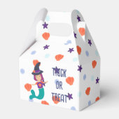 Halloween Pastel Mermaid Hexe in Hexenhut Weiß Geschenkschachtel (Vorderseite)