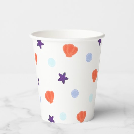 Halloween Pastel Mermaid Witch Trick oder Treat Pappbecher (Rückseite)