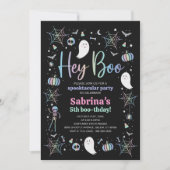 Halloween Pastel Niedlich Ghost Spooktacular Gebur Einladung (Vorderseite)