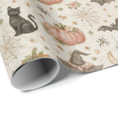 Halloween-Pastell-Kürbisse Geschenkpapier (Rolleneckpunkt)