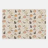 Halloween-Pastell-Kürbisse Geschenkpapier Set (Vorderseite 2)