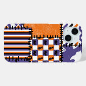 Halloween Patchwork Cats Ghosts Case-Mate iPhone Hülle (Rückseite (Horizontal))