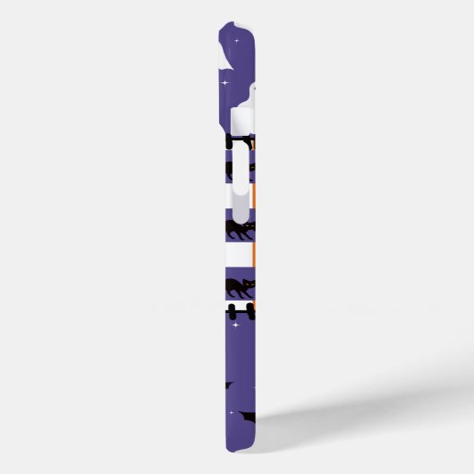 Halloween Patchwork Cats Ghosts Case-Mate iPhone Hülle (Rückseite / Links)