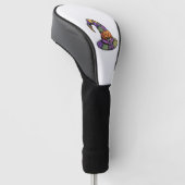 Halloween Patchwork Hexenhut Gruselig Golf Headcover (angewinkelt)