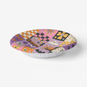 Halloween Patchwork Pattern - Feierliche Plätze mi Pappteller (Gewinkelt)