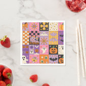Halloween Patchwork Pattern - Feierliche Plätze mi Serviette (Beispiel)