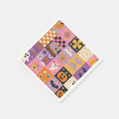 Halloween Patchwork Pattern - Feierliche Plätze mi Serviette (Ecke)
