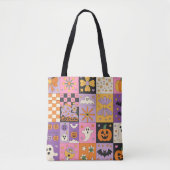 Halloween Patchwork Pattern - Feierliche Plätze Tasche (Vorderseite)