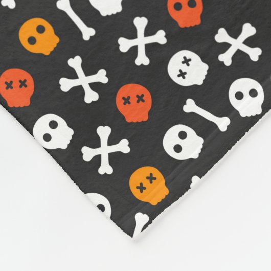 Halloween Patchwork Pattern Fleece Blanket (Ecke)