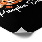 Halloween Patchwork Pumpkin Quilfall-Ästhetik Poster (Ecke)
