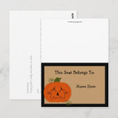Halloween Patchwork Pumpkin Table Zent Postkarte (Vorne/Hinten)