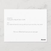 Halloween Patchwork Pumpkin Table Zent Postkarte (Rückseite)