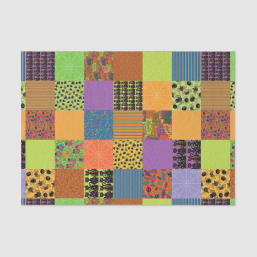 Halloween-Patchwork Seidenpapier (Vorderseite)