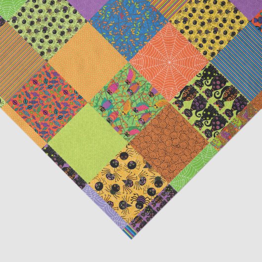 Halloween-Patchwork Seidenpapier (Ausschnitt)