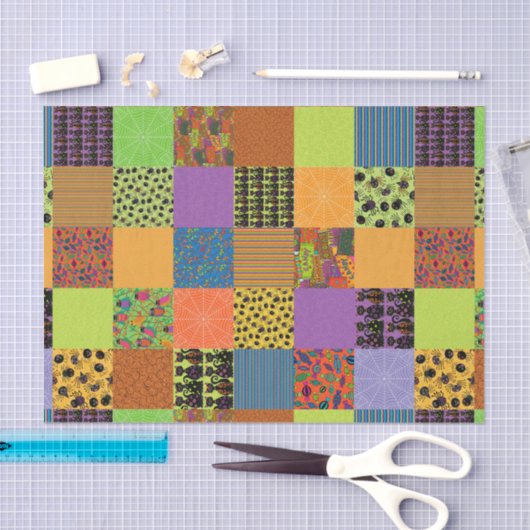 Halloween-Patchwork Seidenpapier (Handwerk)