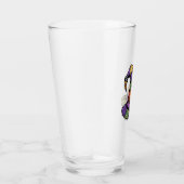 Halloween Patchwork Witch Hat Spooky Glas (Rechts)