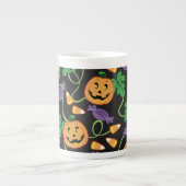 HALLOWEEN PATTERKNOCHENCHINA TASSE (Vorderseite)
