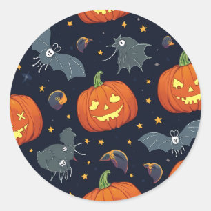 halloween pattern Aufkleber