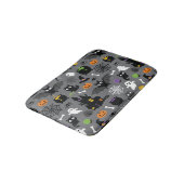 Halloween Pattern Badematte (Schrägansicht)