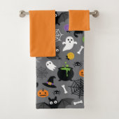 Halloween Pattern Badhandtuch Set (Insitu)