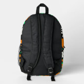 Halloween Pattern Bedruckter Rucksack (Rückseite)