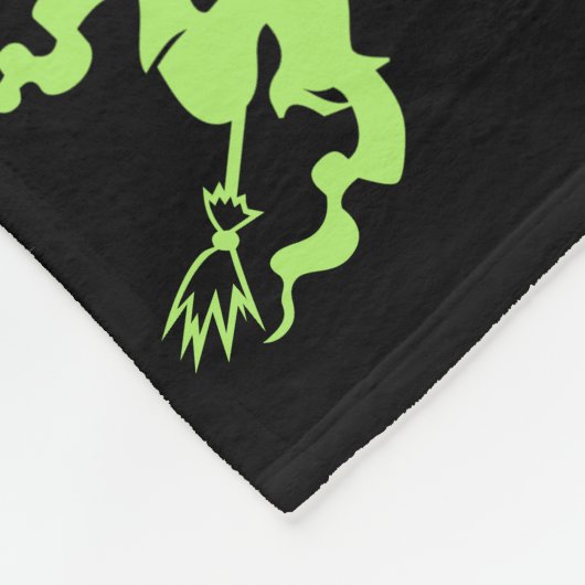 Halloween Pattern Black Fleecedecke (Ecke)