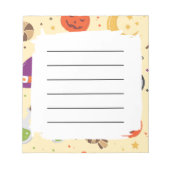 Halloween Pattern Blankenplanner Notepad Notizblock (Vorderseite)