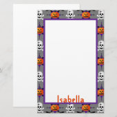 Halloween Pattern Briefpapier (Vorne/Hinten)