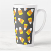 Halloween Pattern Candy Corn Milchtasse (Rechts)