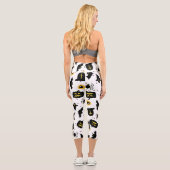 Halloween Pattern Capri Leggings (Rückseite)