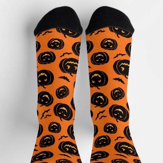 "Halloween" Pattern Crew Socks Socken (Oben)