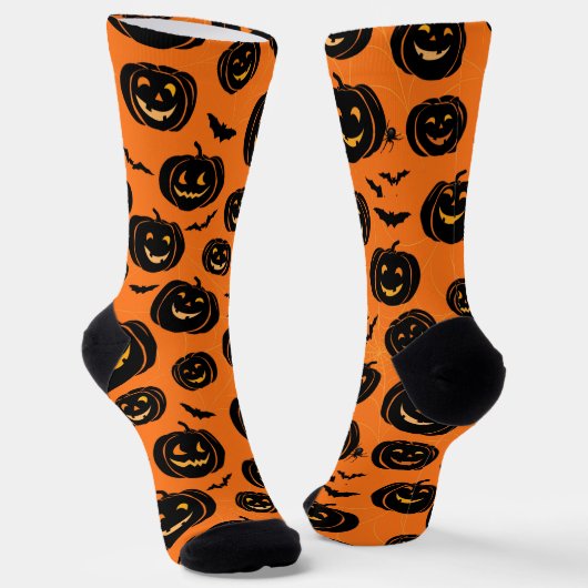 "Halloween" Pattern Crew Socks Socken (Gewinkelt)