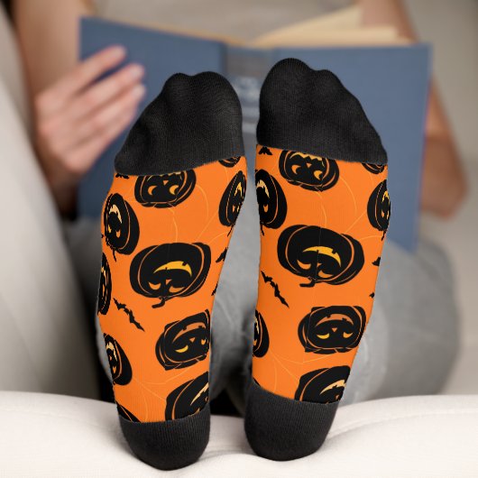 "Halloween" Pattern Crew Socks Socken (Unterseite)