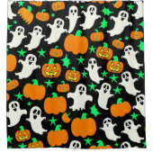 Halloween Pattern Duschvorhang (Vorderseite)