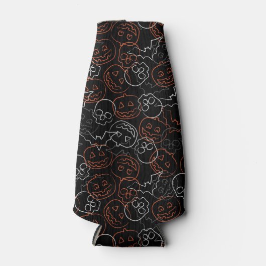 Halloween Pattern Flaschenkühler (Vorderseite)