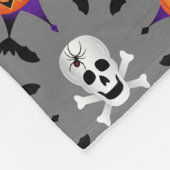 Halloween Pattern Fleecedecke (Ecke)