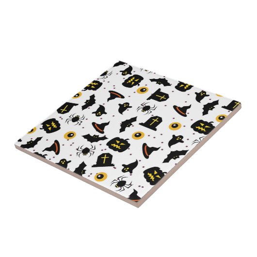 Halloween Pattern Fliese (Seite)