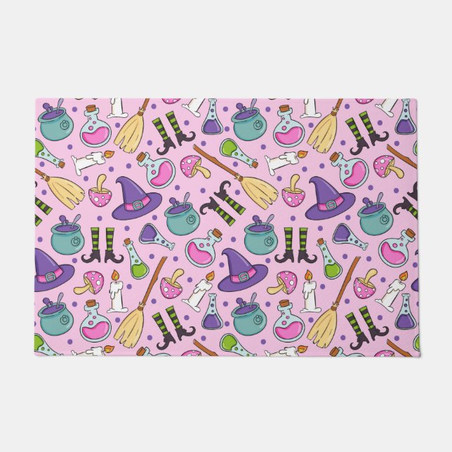 Halloween Pattern Fußmatte (Vorderseite)