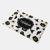 Halloween Pattern Fußmatte (Schrägansicht)
