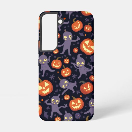 Halloween Pattern Galaxy Case Samsung Galaxy Hülle (Rückseite)