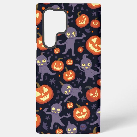 Halloween Pattern Galaxy Case Samsung Galaxy Hülle (Rückseite)