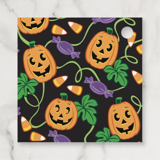 HALLOWEEN PATTERN GESCHENKANHÄNGER (Rückseite)