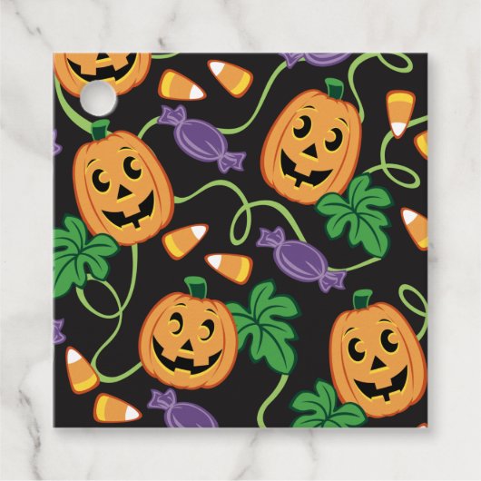 HALLOWEEN PATTERN GESCHENKANHÄNGER (Vorderseite)