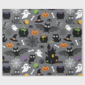Halloween Pattern Geschenkpapier (Flach)