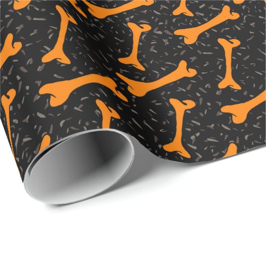Halloween Pattern Geschenkpapier (Rolleneckpunkt)