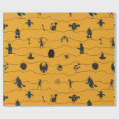 Halloween Pattern Geschenkpapier (Flach)