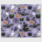 Halloween Pattern Geschenkpapier (Flach)
